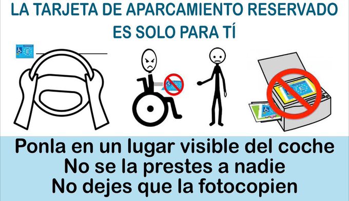 La Unidad de Tráfico formula denuncia por el uso de una fotocopia en color de una tarjeta de estacionamiento para personas con movilidad reducida en #SanAntón.
 La sanción asciende a 1.500 €.
 Haz un uso adecuado de los recursos destinados a quienes realmente los necesitan.