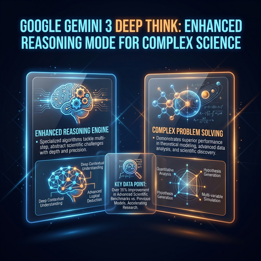 chhubmann's tweet photo. Google's Gemini 3 Deep Think is here, moving AI from simple chat to complex reasoning for science, math, and engineering. A major step for R&amp;D precision. 🔬💻

Source: https://t.co/Y0D4oDdsvn

#AI #GoogleGemini #STEM https://t.co/penrq0zYUL