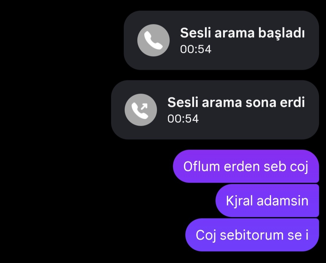 Yav bu seferde erddeeemmm'i aramışım amk içince bana telefonumu vermeyin