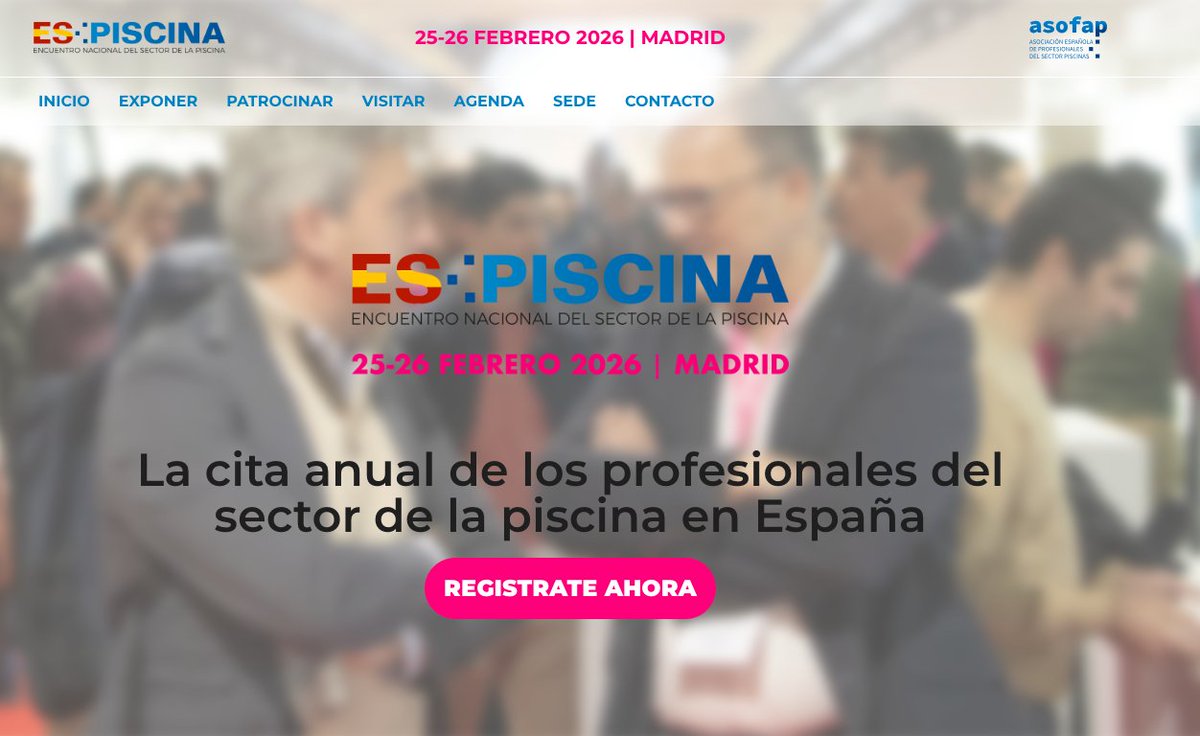 📊 No te pierdas la presentación del Barómetro Sectorial 2025 y previsiones 2026 de ASOFAP, cerrando la agenda del primer día de ES·PISCINA. 
Más info 👉 espiscina.es/visitar/ 
#ASOFAP