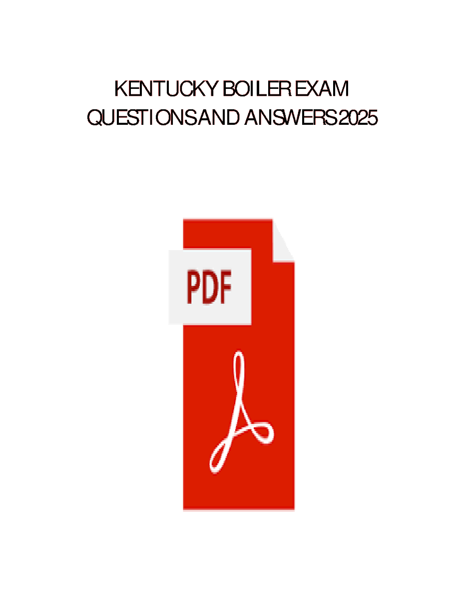 learnlounge01's tweet photo. Kentucky Boiler Exam Questions And Answers 2025 Ace Your Exam On The First Try
#KentuckyBoiler #KentuckyState #Kentucky2026 #hackedexams

https://t.co/97ZYizgNhc https://t.co/SuUMuz3gGE