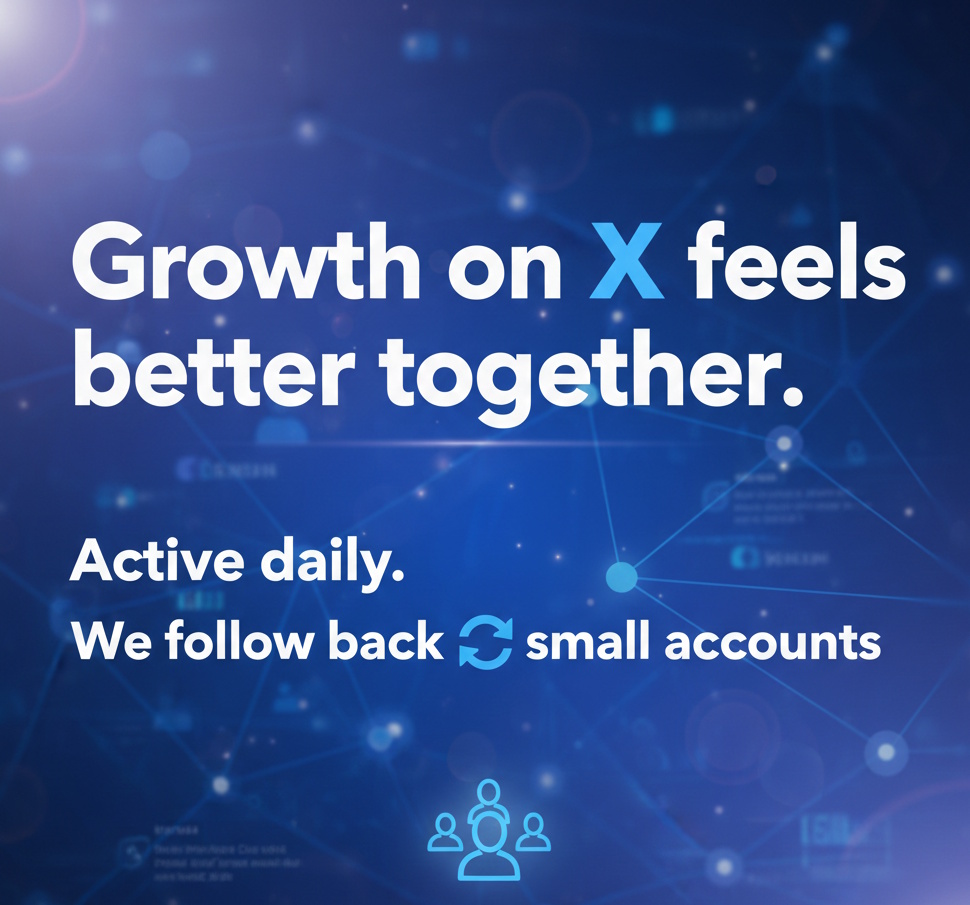 Growth on X feels better together.
Active daily. We follow back 🔄 small account