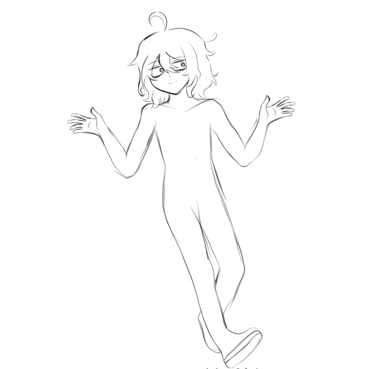 Sketch, anatomia, ovo dormir