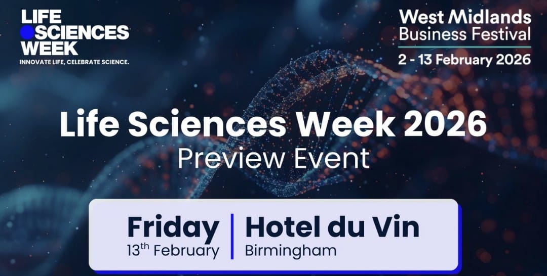 LifeSciencesW's tweet photo. ❣️TODAY❣️
Life Sciences Week Preview Event in Birmingham
Hear some of the latest research, collaboration opportunities & insights in a lively panel with key stakeholders
Book here:
https://t.co/EJD3L6gKmP
#LSW26 https://t.co/WGtqNj18Hg