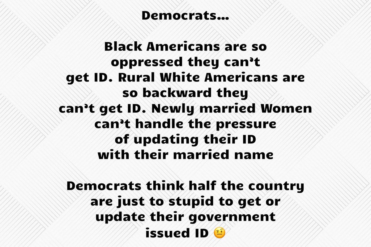 Democrats believe we are all just dumb fuck peasants. 🤨