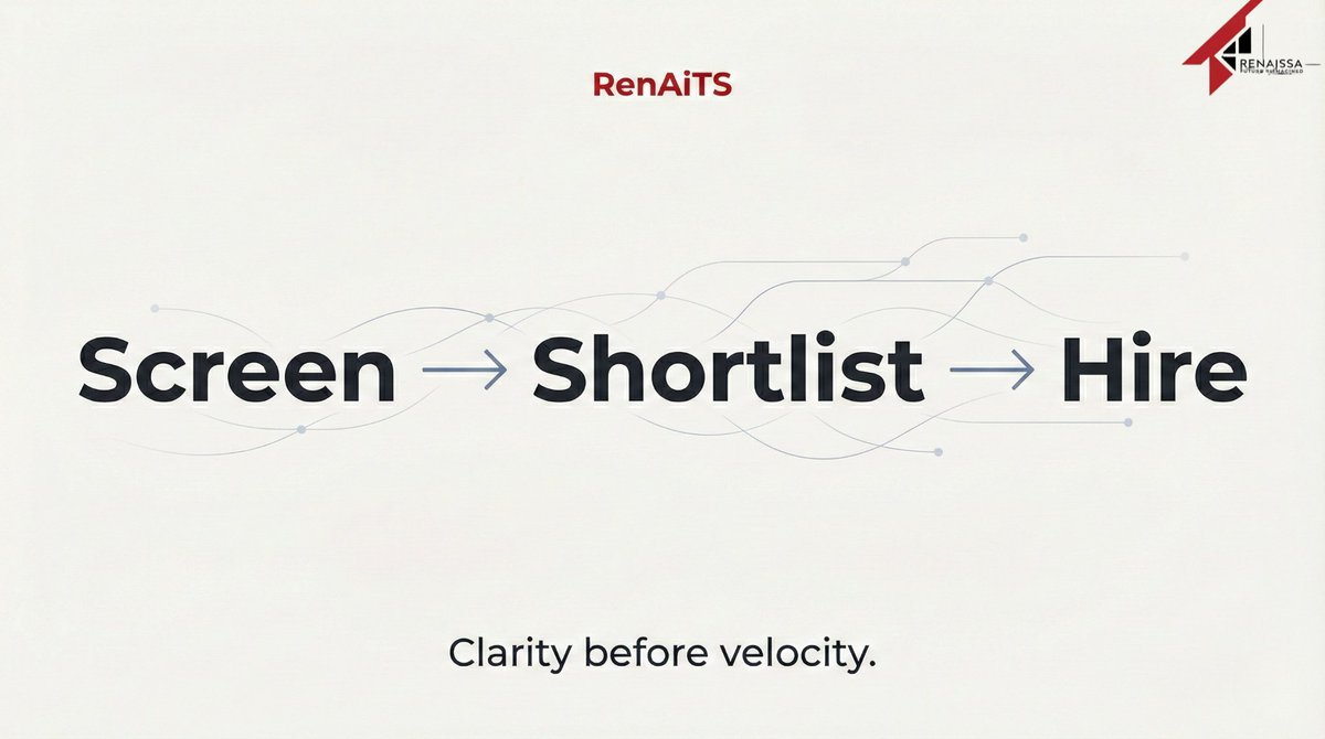 RenaissaAI's tweet photo. Hiring shouldn’t mean endless resumes, rigid tools, and tracking mistakes.

RenAiTS uses smart AI screening, flexible workflows, and accurate tracking to make hiring simple and stress-free.

DM us to learn more.

#HiringSimplified #AIATS #RenAiTS https://t.co/rKbq9Zh4ey