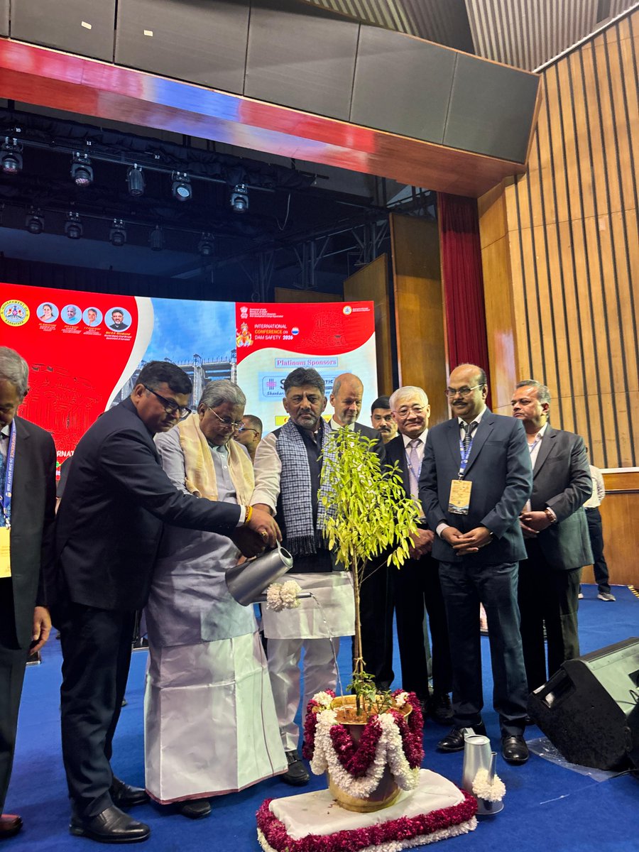 cpmu_drip's tweet photo. #ICDS2026 was inaugurated by Shri Siddaramaiah, CM Karnataka; Shri D.K. Shivakumar, Dy CM Karnataka &amp; Shri Raj Bhushan Choudhary, MoS Jal Shakti, in the presence of other dignitaries, with a video message from Shri C.R. Patil, Union Minister MoJS. https://t.co/pSU8l1TXqu
