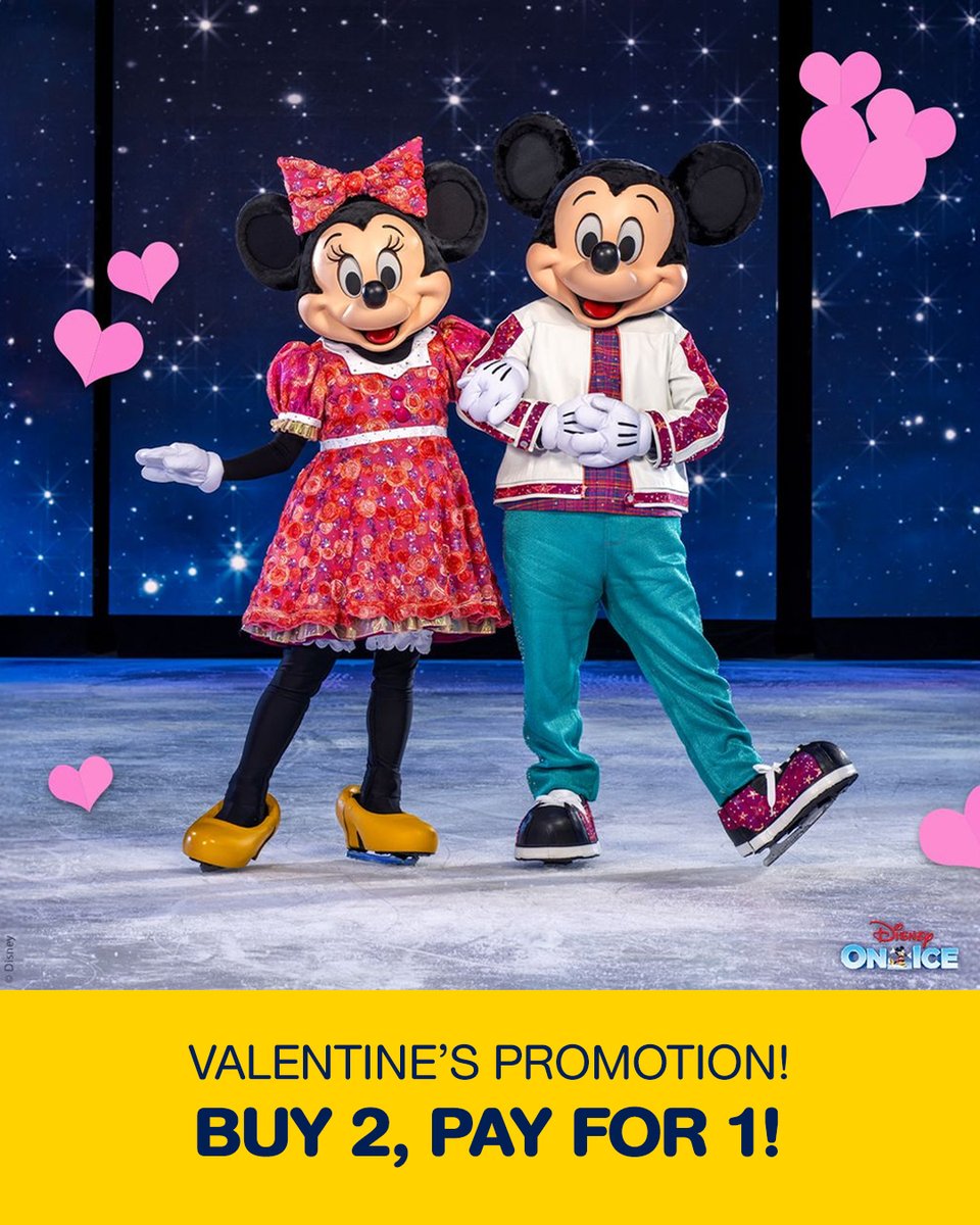 livenationth's tweet photo. มาเป็นคู่ คุ้มกว่า ❤️🩷🧡💛💚💙🩵💜🤎🤍

ซื้อบัตรชมการแสดง Disney On Ice 2026 จำนวน 2 ใบ จ่ายในราคา 1 ใบ ด้วยโปรโมชั่นพิเศษรับวาเลนไทน์

*สำหรับบัตรราคา 800 บาท และ 1,000 บาท เฉพาะรอบการแสดงวันธรรมดาเท่านั้น (ใช้ได้ทั้งรอบภาษาไทยและภาษาอังกฤษ)

ระยะเวลาโปรโมชั่น: ตั้งแต่ 14–28 กุมภาพันธ์ 2569
รีบซื้อด่วน ๆ จำนวนจำกัด ที่ไทยทิคเก็ตทุกสาขา และทาง https://t.co/jcGO29MdoV

หมายเหตุ:
- โปรโมชั่นและที่นั่งมีจำนวนจำกัด ซื้อก่อนมีสิทธิ์ก่อน
จำกัดการซื้อสูงสุดไม่เกิน 4 ใบ ต่อ 1 รายการสั่งซื้อ (รับส่วนลดทันทีเมื่อซื้อบัตรทุก ๆ 2 ใบ)
- ราคาบัตรไม่รวมค่าธรรมเนียมการจอง ค่าบริการ หรือค่าใช้จ่ายอื่นใด (ถ้ามี) โดยการชำระเงินผ่านบัตรเครดิต, บัตรเดบิต, True Money Wallet, Shopee Pay, Alipay, Wechat pay, QR Promtpay จะมีค่าธรรมเนียม 3% และราคานี้ไม่รวมค่าบริการออกบัตรไทยทิคเก็ตเมเจอร์ 30 บาท ซึ่งจะแสดงแยกต่างหากอย่างชัดเจนก่อนขั้นตอนการยืนยันการชำระเงิน ตามที่ไทยทิคเก็ตเมเจอร์ ตัวแทนจำหน่ายอย่างเป็นทางการของผู้จัดงานกำหนด
- ผังที่นั่ง การจัดโซน หรือพื้นที่ยืนอาจมีการเปลี่ยนแปลงได้โดยไม่ต้องแจ้งให้ทราบล่วงหน้า อันเนื่องมาจากเหตุผลด้านโปรดักชัน การจัดการพื้นที่ หรือความปลอดภัย ทั้งนี้
- การเปลี่ยนแปลงดังกล่าวจะไม่ถือเป็นเหตุให้ผู้ซื้อขอคืนเงินหรือเรียกร้องค่าเสียหาย เว้นแต่เป็นไปตามที่กฎหมายกำหนด
- เงื่อนไขการจำหน่ายบัตรและการแสดงนี้เป็นไปตามที่ผู้จัดงานกำหนด

Better Together, Better Value ❤️🩷🧡💛💚💙🩵💜🤎🤍

Purchase 2 tickets to Disney On Ice 2026 and pay for only 1 with this special Valentine’s promotion.

Applicable to 800 THB and 1,000 THB tickets for weekday performances only (valid for both Thai and English shows).

Promotion period: 14–28 February 2026
Purchase tickets at all ThaiTicketMajor outlets or online at: https://t.co/jcGO29MdoV

Note:
- Promotions & seats are limited and available on a first-come, first-served basis.
A maximum of 4 tickets per transaction (The discount will be automatically applied for every two tickets purchased)
- Ticket prices exclude booking fees, service fees, and other charges (if applicable). Payments made via credit card, debit card, TrueMoney Wallet, ShopeePay, Alipay, WeChat Pay, or QR PromptPay are subject to a 3% processing fee, and ticket prices do not include the THB 30 Thai Ticket Major ticket issuance fee. All applicable fees will be shown clearly before payment confirmation, as determined by Thai Ticket Major, the official ticketing agent appointed by the Promoter.
- Seating layouts, zone arrangements, or standing areas may change without prior notice due to production, venue, or safety reasons. Such changes will not be grounds for refunds or compensation, except as required by law.
- Ticket sales and the event are subject to the Promoter’s discretion.

#DisneyOnIce
#MagicinTheStarsBangkok
#MagicinTheStarsBKK
#DisneyOnIceBKK2026
#LiveNationTero