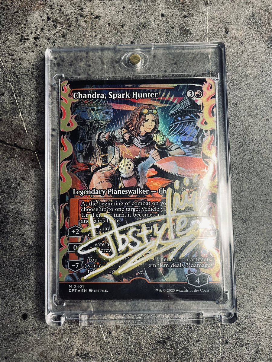 霊気走破 の #チャンドラ アーティストプルーフですが、クリアポケット