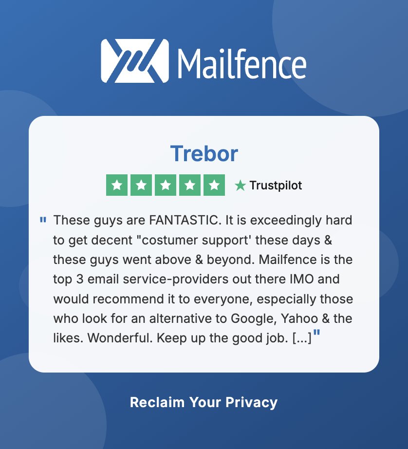 Mailfence tweet media