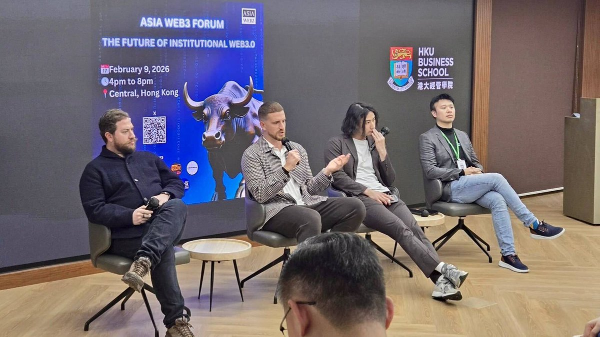 StartaleGroup's tweet photo. Startale’s Head of Consumer &amp; Gaming BD, Tatsuaki Tsukuda (@TatsuatTokyo), took the stage at @consensus_hk side events to share how Startale will bring the world onchain through @soneium and Strium. https://t.co/YHqEfNZNya