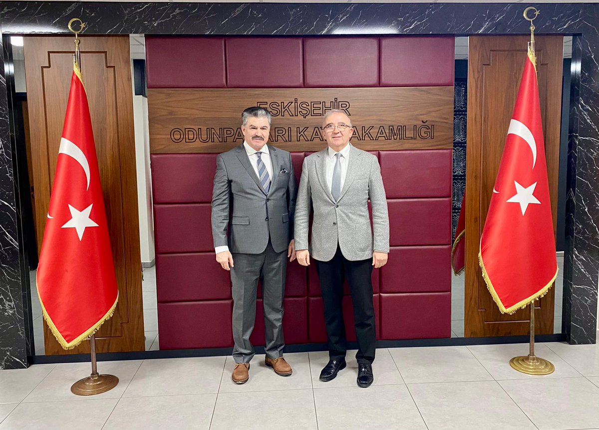 Kütahya Vali Yardımcısı Faruk Bekarlar, Kaymakamımız Ömer Ulu’ yu ziyaret etti. odunpazari.gov.tr/kutahya-vali-y…