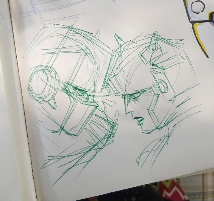 Was gonna coloring it for fun... but its might be ruined, so I only sketch it :3