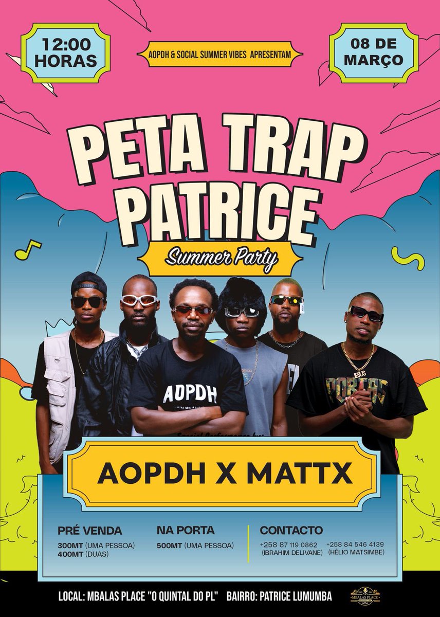 Vamos Cair no Patrice
🇲🇿🏆🔥 Até já