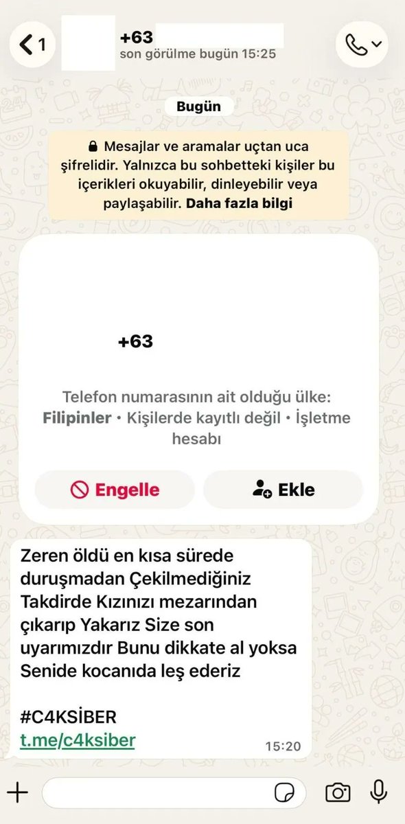 Aydın’daki devlet yurdunda meydana gelen asansör kazasında hayatını kaybeden Zeren Ertaş'ın annesi Serpil Ertaş’a tehdit mesajı gönderildi. 

Mesajda, “Kızını mezarından çıkarıp yakarız, seni ve eşini leş ederiz” ifadeleri yer aldı.