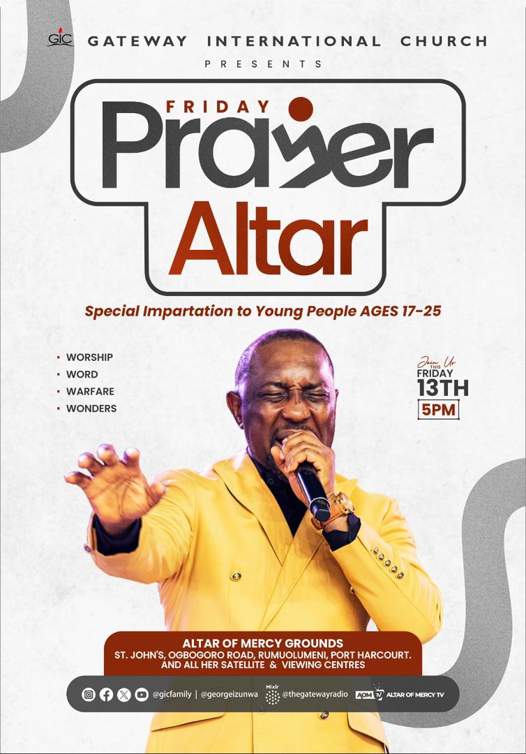 Georgeizunwa's tweet photo. BY MIGHTY THINGS WILL GOD ANSWER US, TONIGHT!
See you @ the Friday Prayer Altar by 5PM(WAT)
#fridayprayeraltar #fireprayer https://t.co/iFdxm3upu9
