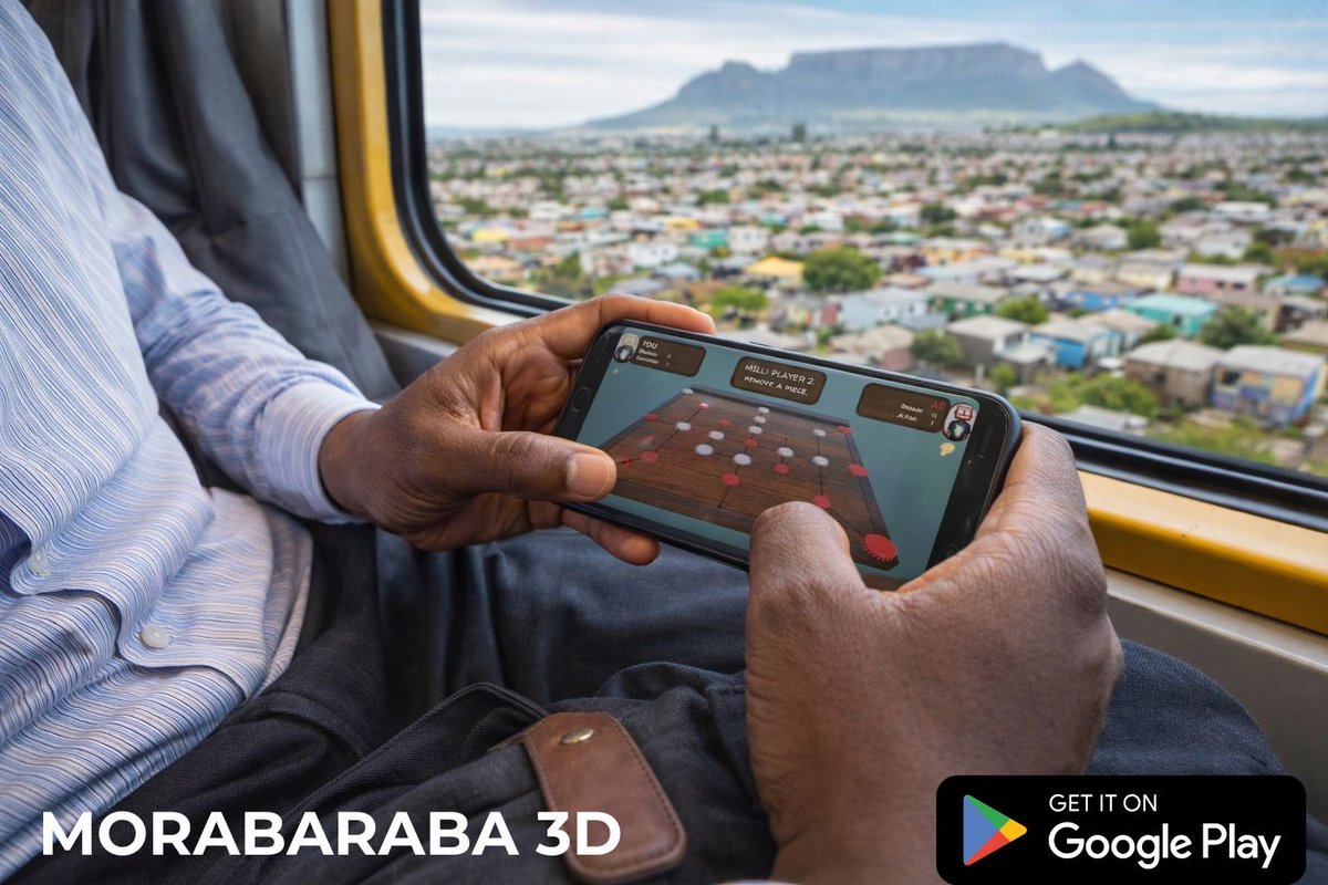 supermalome's tweet photo. Ridin the rails while crushing opponents in Morabaraba 3D – the ultimate travel game . You literally can play the game anywhere at anytime on your device 🎮🚂✨ Don’t forget to download the game at google play https://t.co/aZgdr4IcSA. #Morabaraba3D #MobileGaming   #DigitalGames https://t.co/1dw5iZw3vz