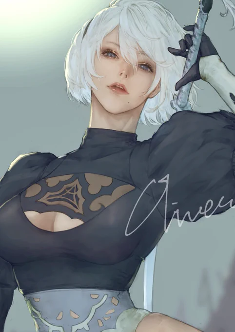 #私はこういう絵を描いています 美人が好きです