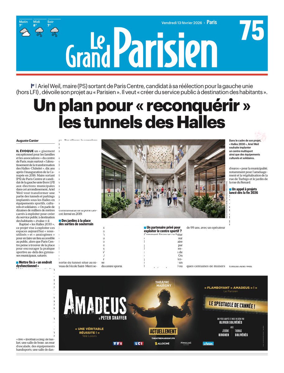 Mon grand projet pour Les Halles : un centre sportif, culturel et solidaire, et des jardins et jeux pour enfants ! ⤵️