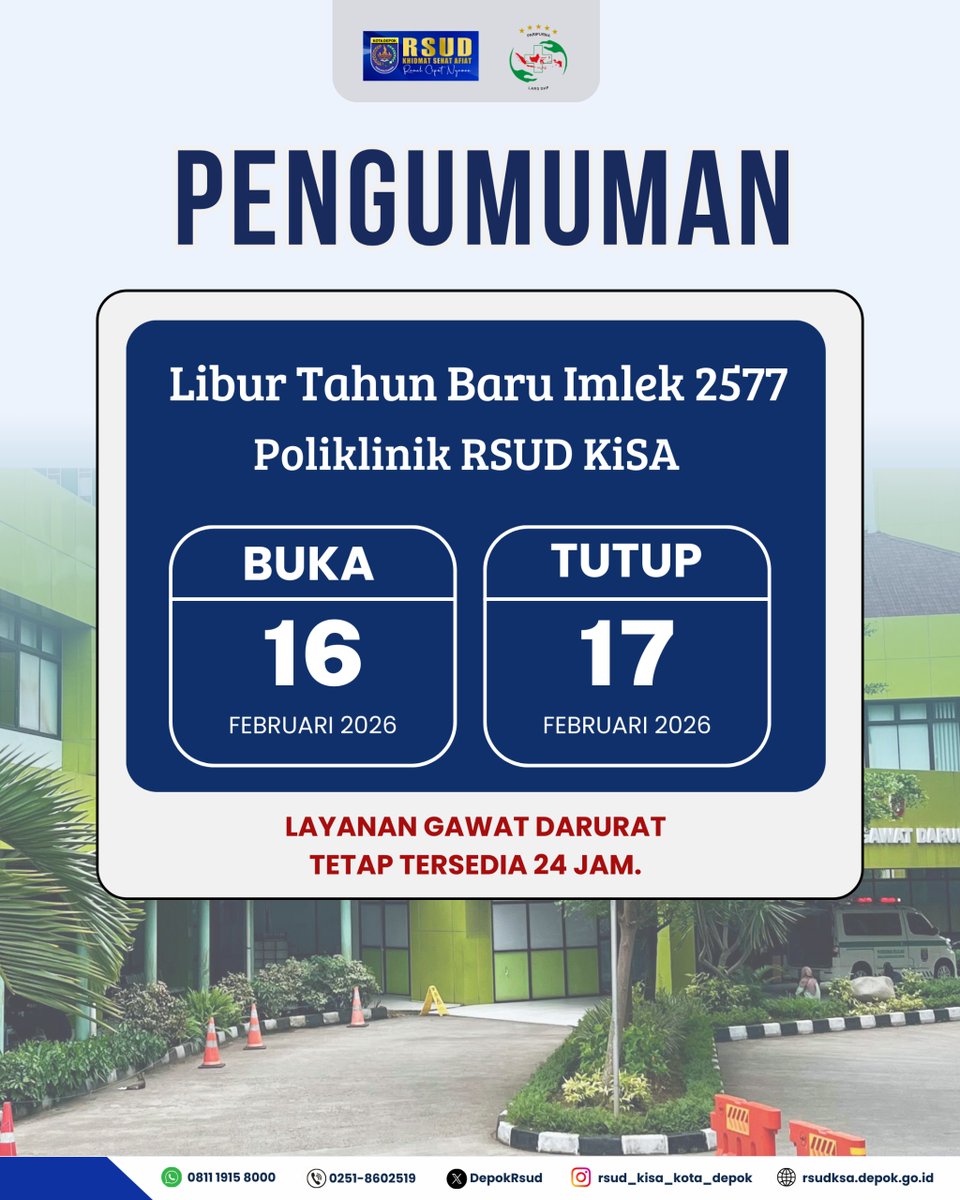 RSUD Khidmat Sehat Afiat Kota Depok (Official) tweet media