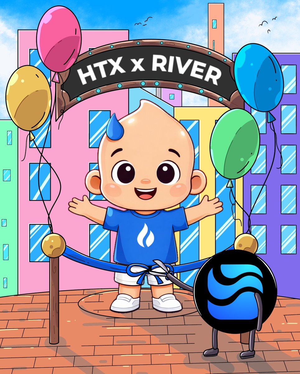 HTX × River — the ribbon is cut, the journey begins 🎈✂️

Celebrating the collaboration between <a href="/HTX_Global/">HTX</a> &amp; <a href="/RiverdotInc/">River</a> as $RIVER steps into the spotlight on HTX.
Ready to shape the future of crypto together. 🚀

#HTX #River