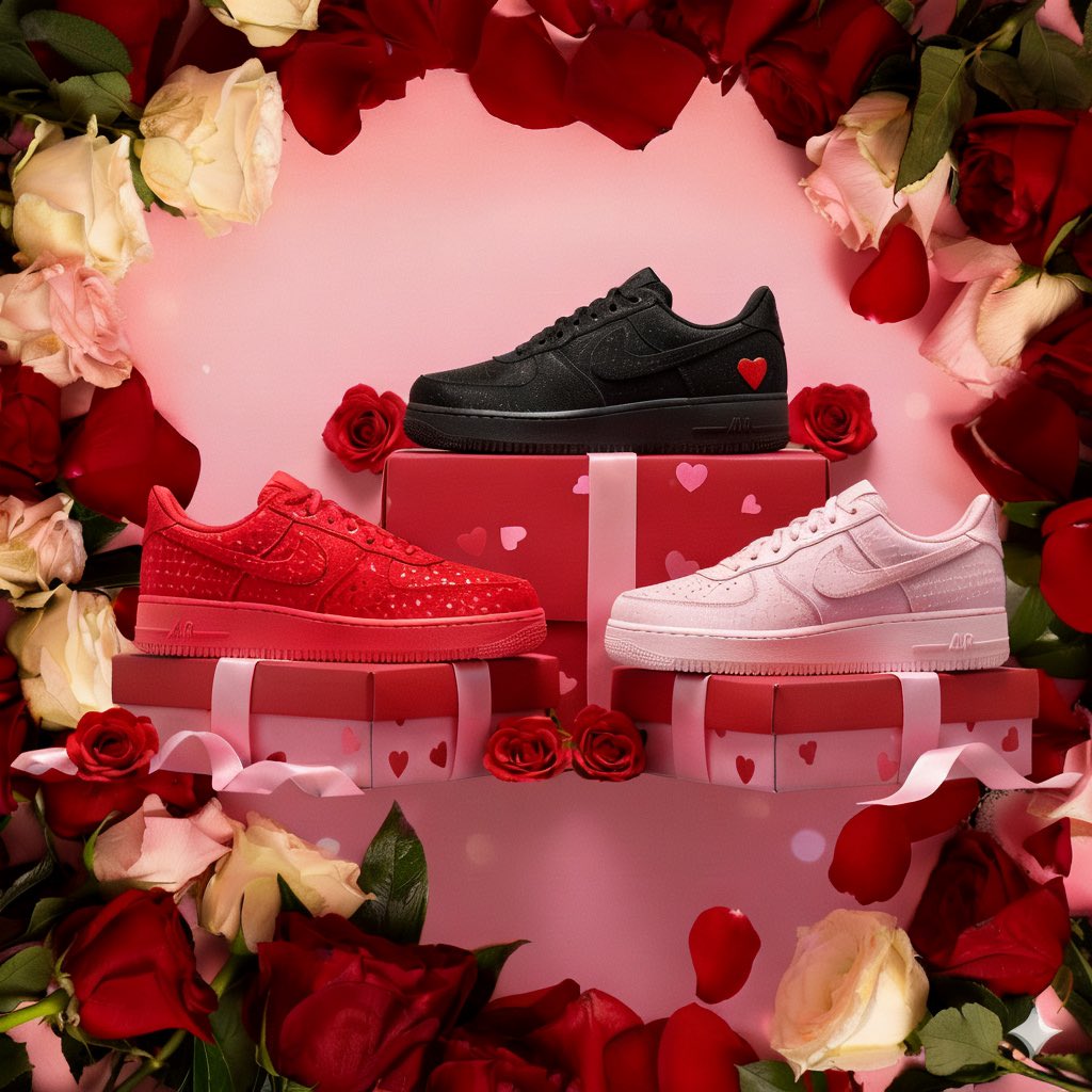 Novelship's tweet photo. ❤️ Step into love this Valentine’s
Grab the kicks they’ve been eyeing 👀
Gift a pair, share the vibe 💥

https://t.co/yj9c0lA0ZB

#valentinesday #sneakerlove #gift #fyp #shoes #shoes #fashion #trending 
#nike #sneakers #fyp #sneakerheads #SneakerWatch #fyp #shoes #sneaker https://t.co/i5zU86he9f