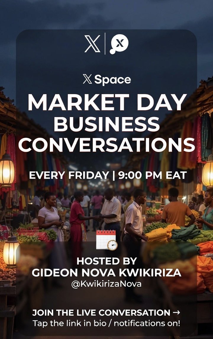 Every individual who runs business on these streets should post this on their timeline for awareness. Your next client could come from this space.

Don’t forget it’s at exactly 9:00pm

<a href="/DeeSandy20/">DeeDi</a> <a href="/BridgetNBrina/">Bridget Nahwera</a> <a href="/jaeldesyre/">JAEL🖤🇺🇬</a> <a href="/JackieAkampwera/">Madam CEO 🇺🇬</a> <a href="/DKamwine/">Dorah Kamwine</a> <a href="/kirya_ug/">Kirya Ug 🇺🇬</a>