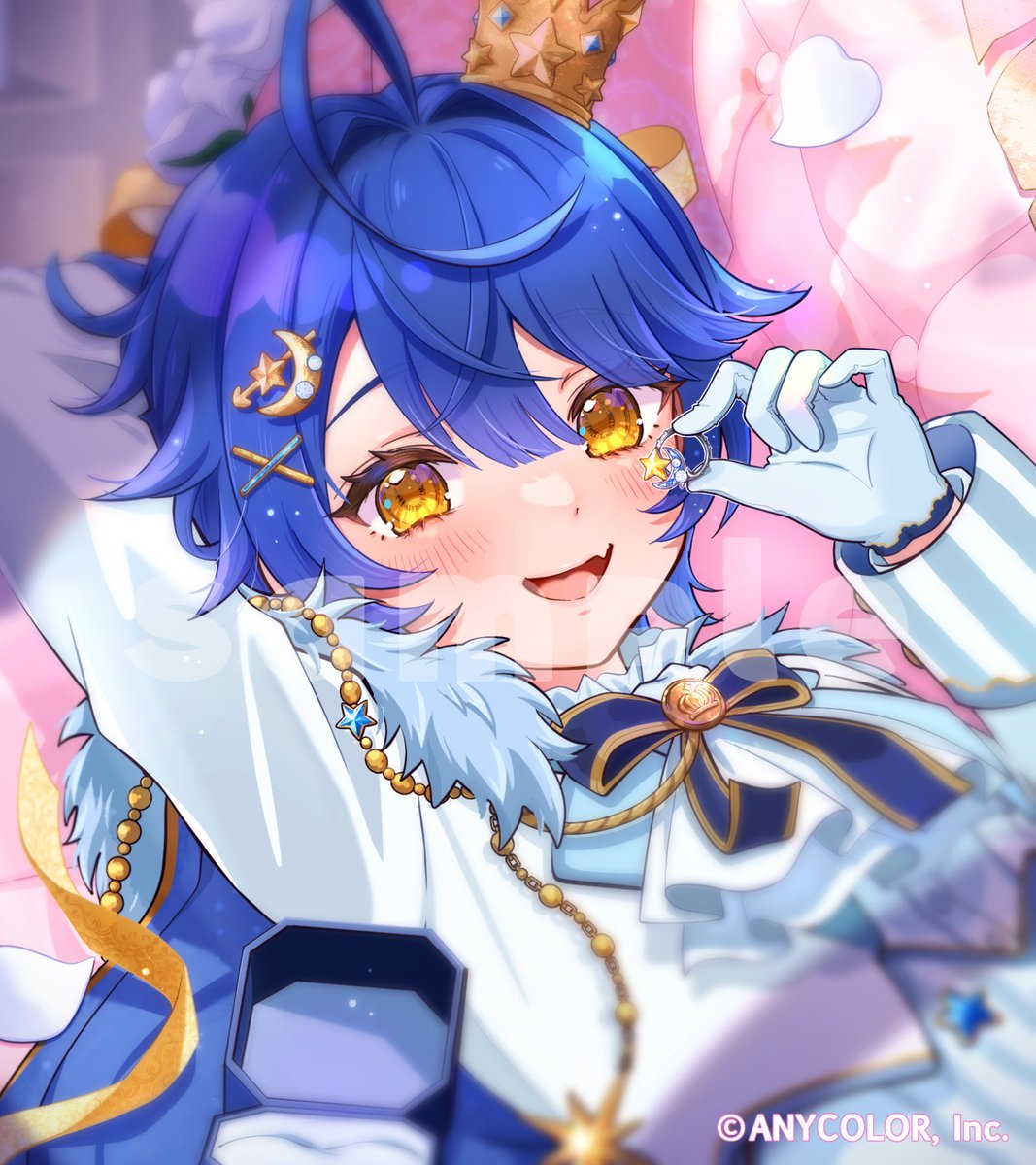 【work】
#にじさんじプリンスプリンセスパロディボイス 
にじさんじ所属 天宮こころさん(<a href="/amamiya_kokoro/">天宮こころ🎐</a>)の王子さま姿のイラストを担当させていただきました。💍~🩵
ボイスとあわせてお楽しみいただけましたら嬉しいです！