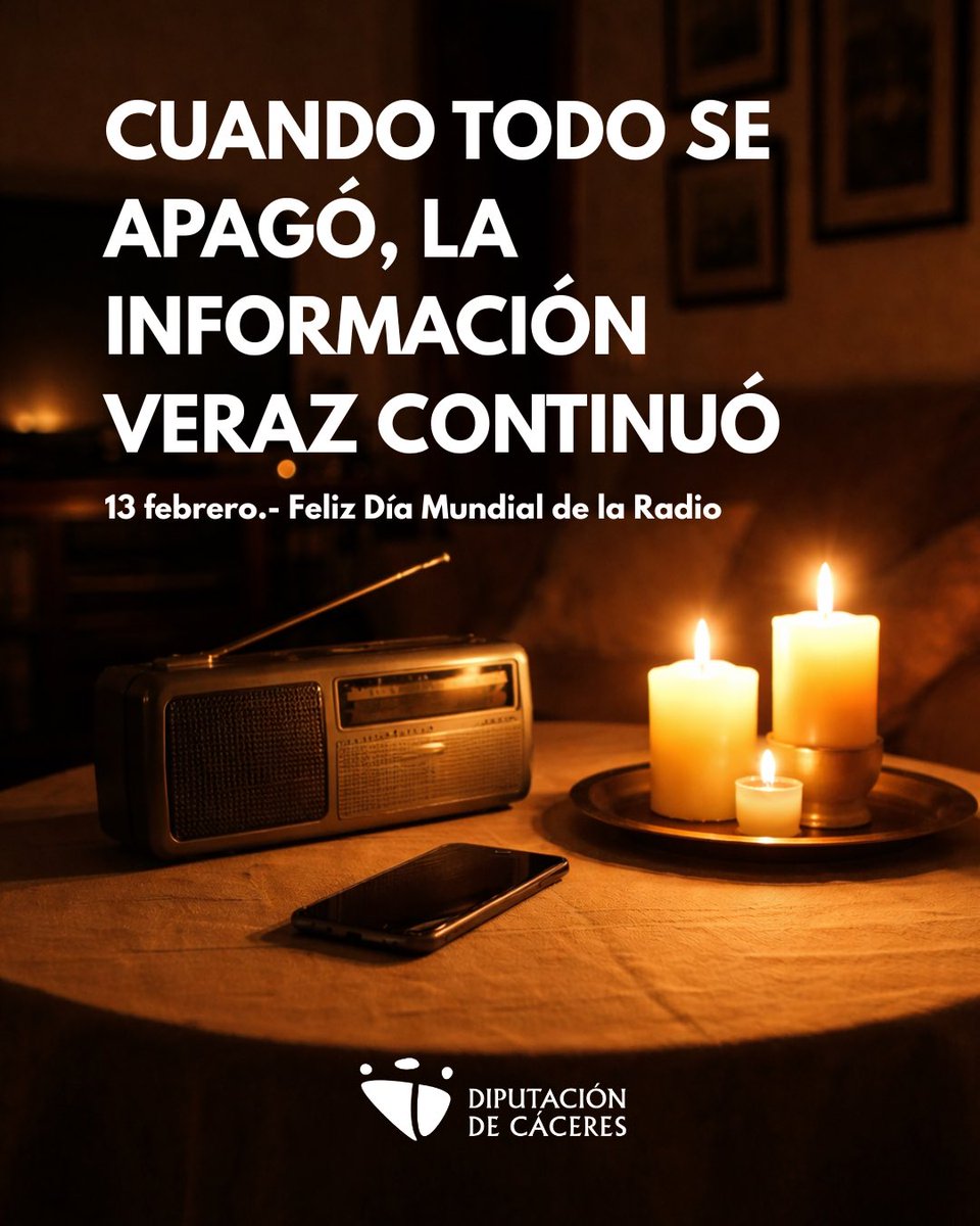 📻Cuando todo se apagó, la información veraz continuó. 

1️⃣3️⃣ de febrero. Día mundial de la radio.