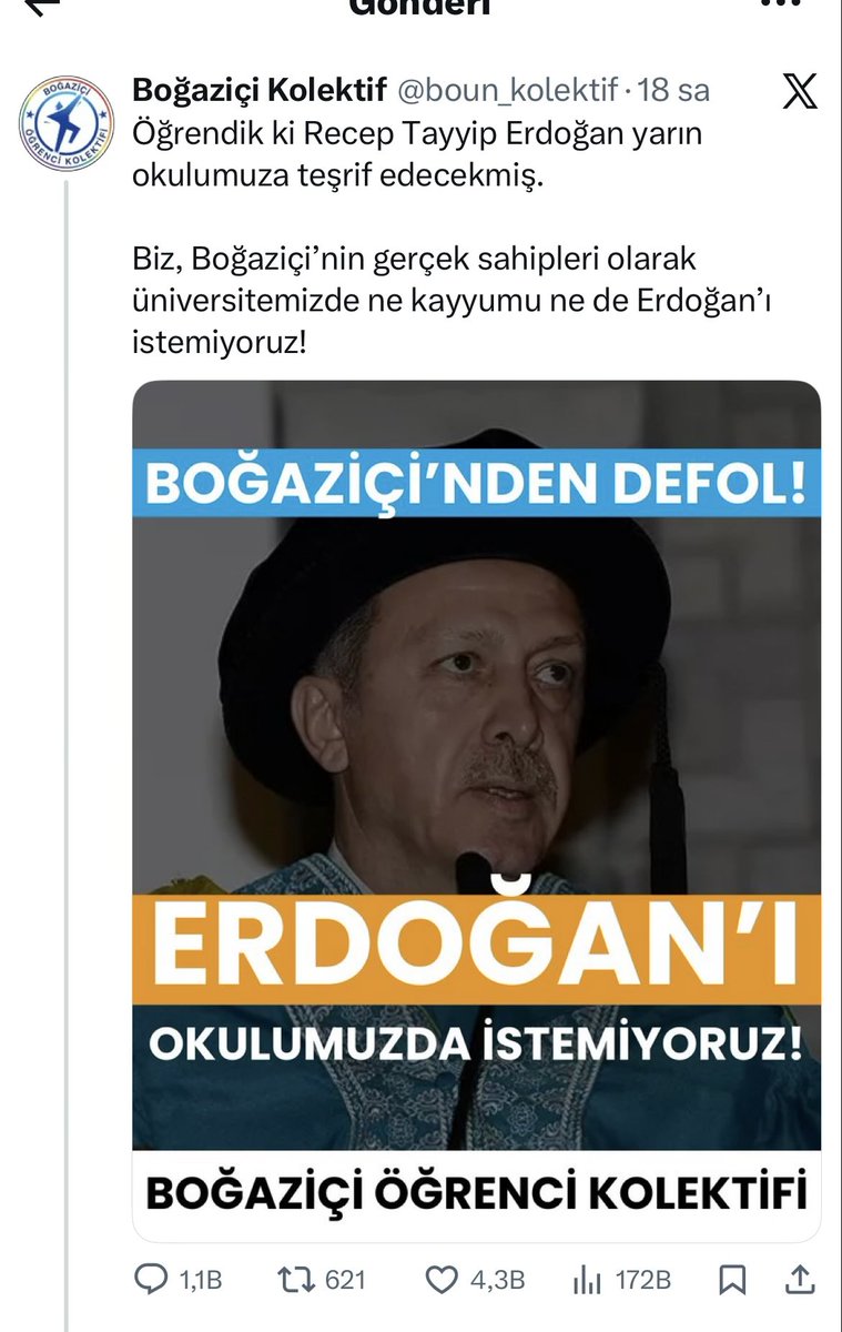 Devletin üniversitesi , milletin seçtiği Cumhurbaşkanı. Siz kendinizi ne sanıyorsunuz la ibibikler .
