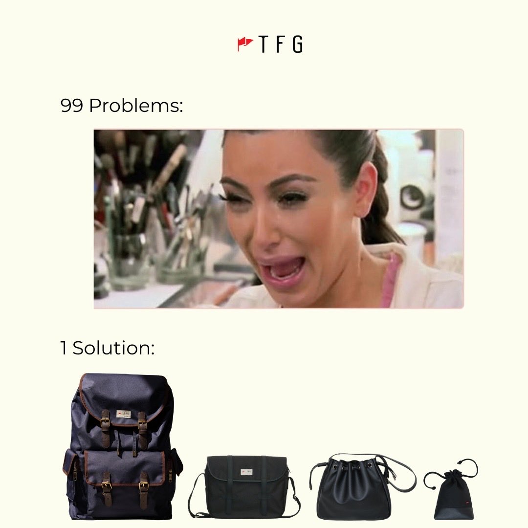 99 problems, one solution.

Carry less worry. Carry Taylor Fine Goods.

#TFG #TFGOnTheGo #TFGbag #DailyEssential #TFGstyle #EverydayCarry #SleekDesign #ModernMinimalist #StayChic #FunctionalFashion #StyleStaple #OnTheGo