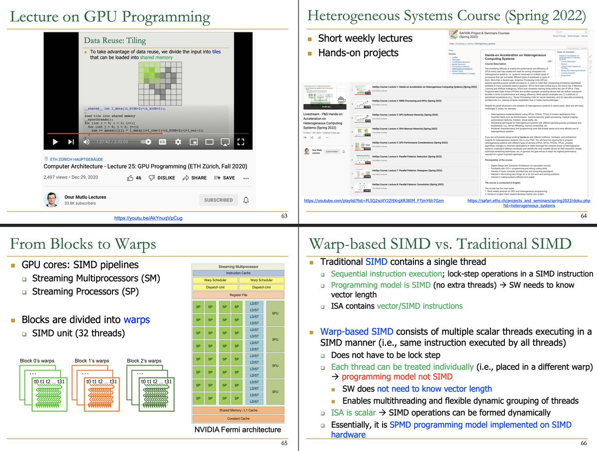 Digital Design &amp; Computer Architecture - Lecture 21: Graphics Processing Units (Spring 2022)

youtu.be/cY1Wb9dRF6c