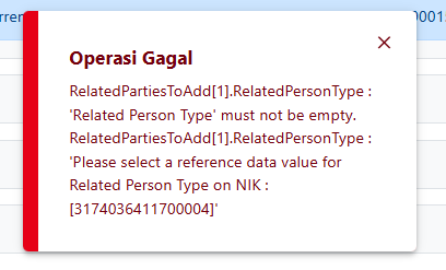 aanggitha_'s tweet photo. @kring_pajak halo min, saya akan melakukan update perubahan nama perusahaan via coretax. sdh ke portal saya, profile saya, ambil data dr AHU, sdh muncul nama perusahaan yg baru &amp; ketik NIK notaris. Namun ketika akan menyimpan, tdk berhasil, muncul notif spt ini. Mohon bantuan,tks https://t.co/HlfAiwlFTo