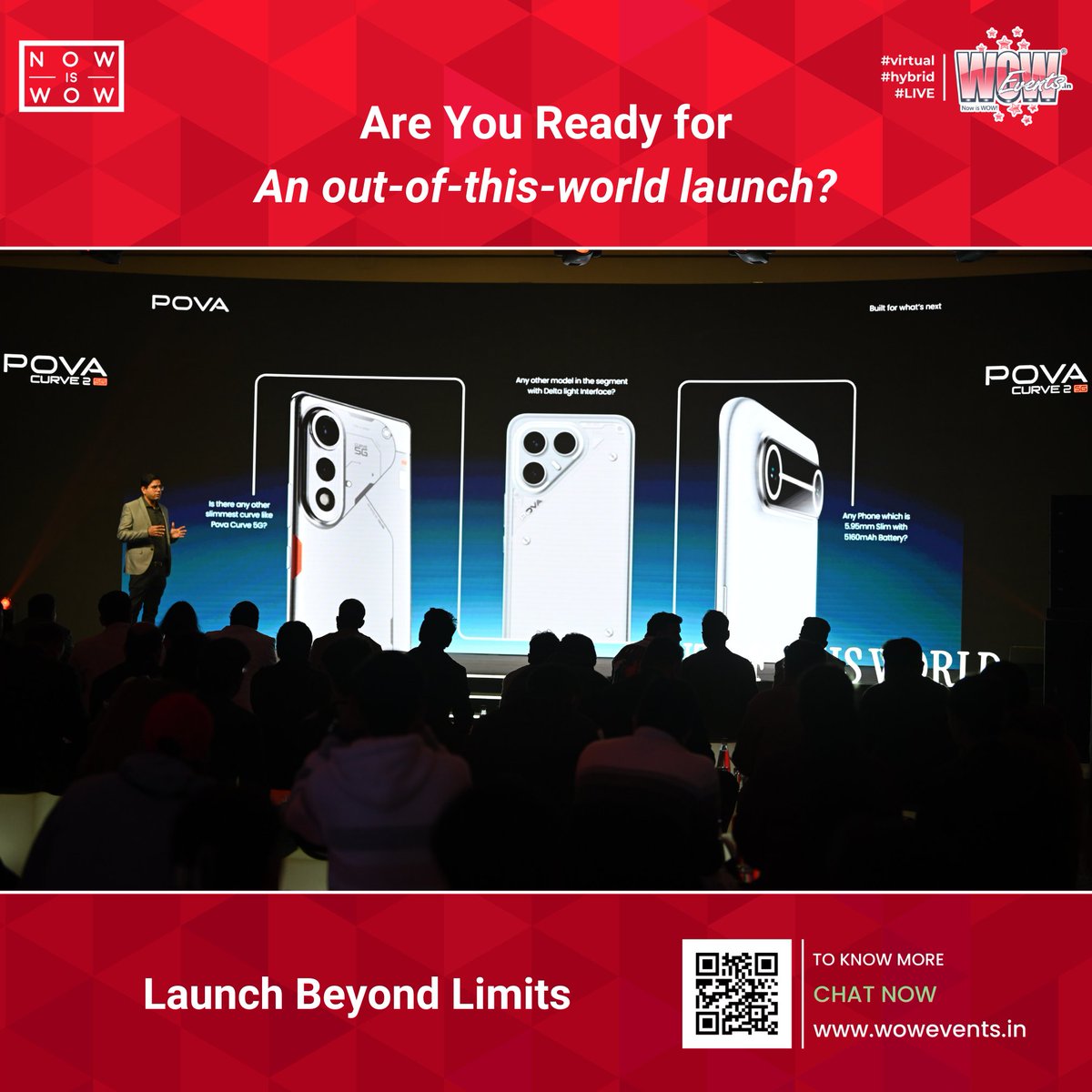 When innovation meets immersive storytelling,
a media launch becomes more than an event...
It becomes an experience.

Are You Planning an Event?
Let’s WOW together! 🚀

Connect Now! - wa.me/919319994049
Or write to us at info@wowevents.in
wowevents.in

#WOWEvents