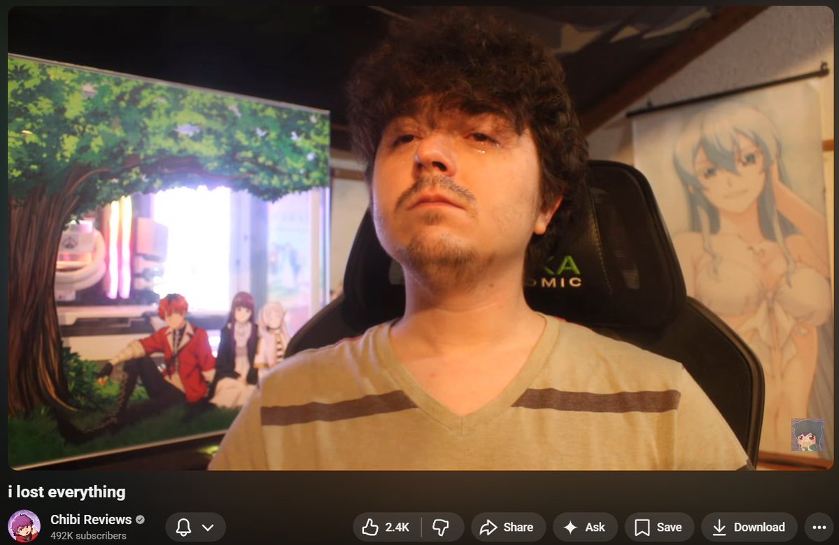 LNhistorian's tweet image. Even if you dislike Chibi Reviews, celebrating or mocking the fact that he nearly ended his life is beyond fucked. That crosses a line regardless of who he is.