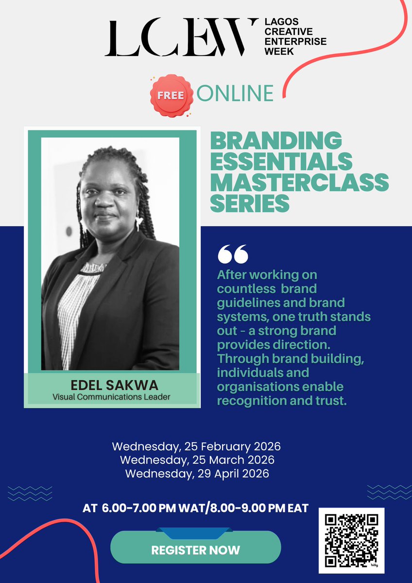 LCEWeek's tweet image. Visual Communications Leader, @EdelSakwa, has developed visual identities &amp;amp; communication products that have led to great visibility and increased brand quality. She takes us through creating &amp;amp; maintaining a great brand: forms.gle/dyyyM2jL9kSuQb… #MakingCreativityPay