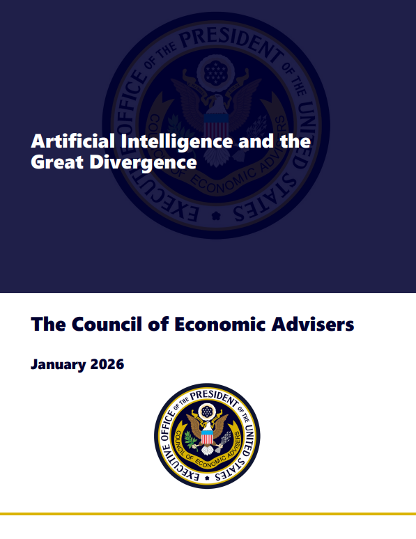 🚨Beyaz Saray Ekonomik Danışmanlar Konseyi tarafından "Yapay Zeka ve Büyük Ayrışma" başlıklı bir rapor yayınlandı.

📌Rapora göre yapay zeka; 21. yüzyılın yeni Sanayi Devrimi ve “İkinci Büyük Ayrışma"nın tetikleyicisi olabilir.

📍Bahse konu rapora yakından bakalım.⤵️
