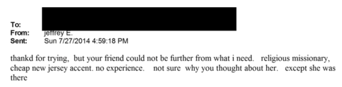 Epstein hated missionaries. I bet if you talked about Jesus in front of him he would start melting with the smell of sulfur...
justice.gov/epstein/files/…