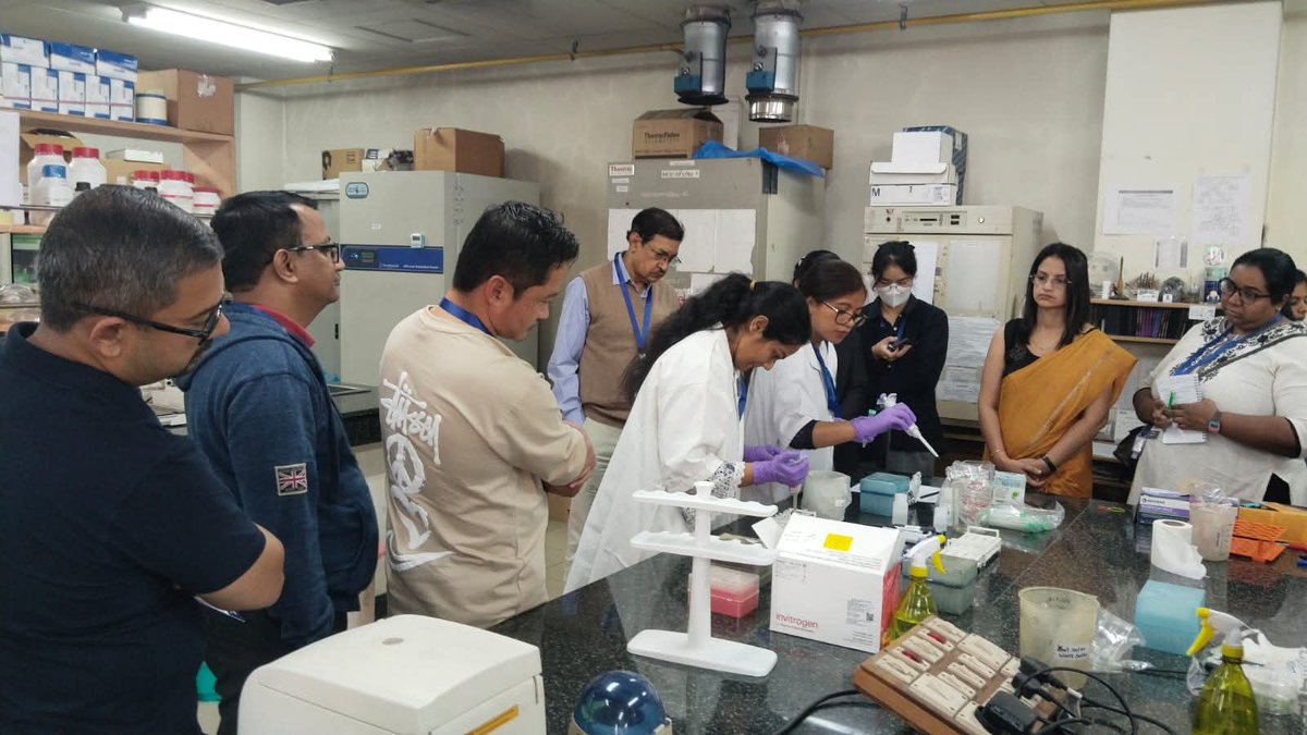 ICMRNIRBI's tweet image. The ICMR NIRBI organized a 5 day regional workshop from 3–7 February 2026 on  “Strengthening Capacity to Combat Foodborne Pathogens: An Integrated Approach to Food Safety,” with @ICMRDELHI with 24 participants( 6 countries)
@MoHFW_INDIA
@DeptHealthRes
#ICMR4NEWINDIA 
#Foodborne