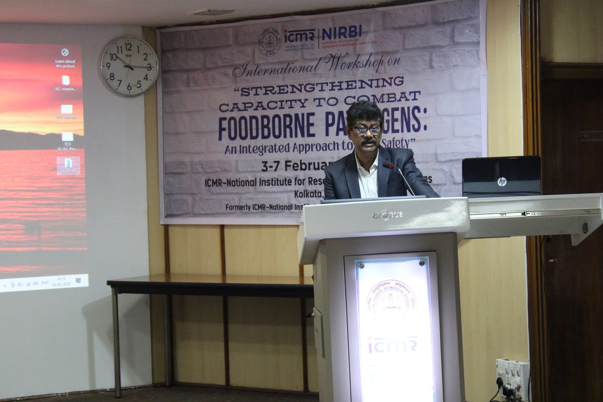 ICMRNIRBI's tweet image. The ICMR NIRBI organized a 5 day regional workshop from 3–7 February 2026 on  “Strengthening Capacity to Combat Foodborne Pathogens: An Integrated Approach to Food Safety,” with @ICMRDELHI with 24 participants( 6 countries)
@MoHFW_INDIA
@DeptHealthRes
#ICMR4NEWINDIA 
#Foodborne
