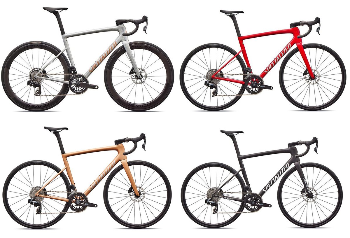 【試乗車のご案内】新たにTARMAC SL8 COMPの52サイズが試乗車に加わり、49〜56サイズまで全てのサイズが乗り比べ可能になりました。これはスペシャライズドストアで唯一の試みです！🔥
TARMAC SL8 COMP - SRAM RIVAL AXS 全カラーも集結。
specialized-store.jp/makuhari/blog/…