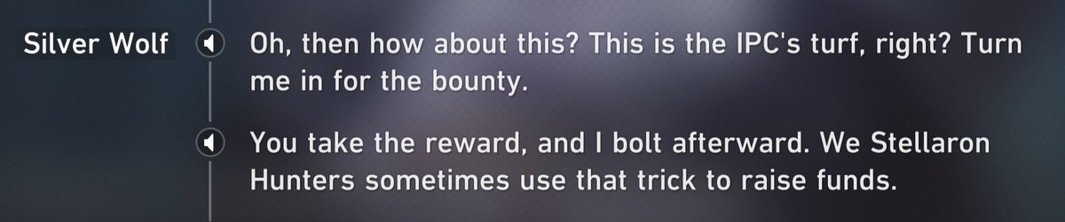 crazy new information about the stellaron hunters’ finances and it’s the fact they turn each other in for their bounties when they need money