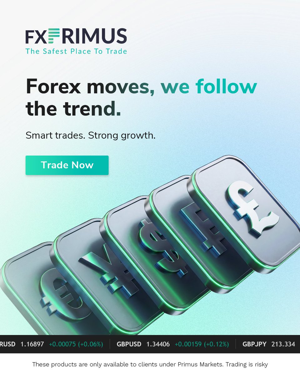FXPrimusoffical's tweet image. Trade the Global Markets with Confidence
Analyse trends, manage risk, and grow your portfolio with precision-driven forex strategies.
#FXPrimus #trading #Forex