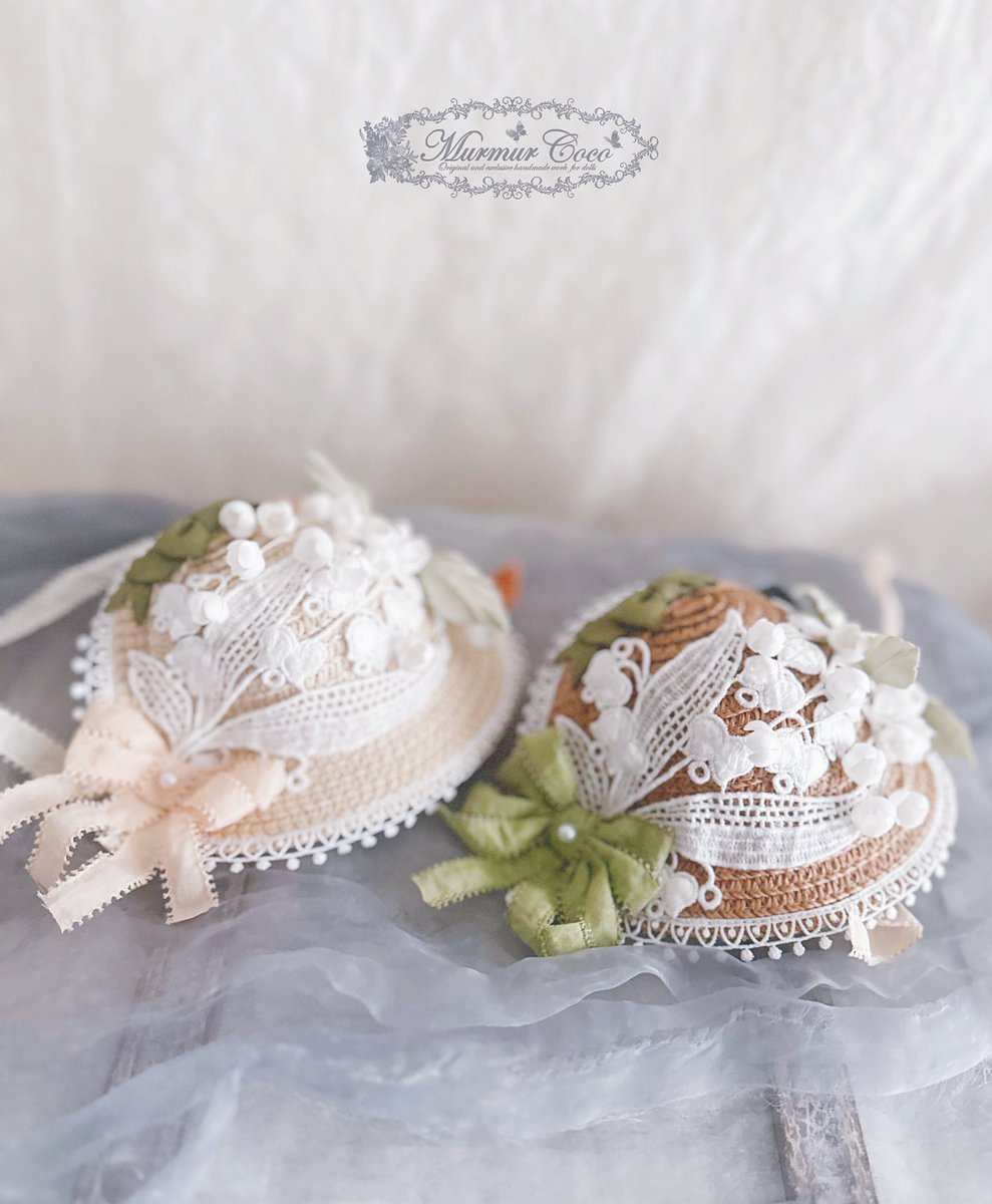 制作が間に合いましたのでスズランのベッドドレスとボンネットもご用意します✨
SDサイズです。
ベルベットのリボンとサテンリボンなどを飾り付けています✨
#アイドール名古屋
#murmurcoco