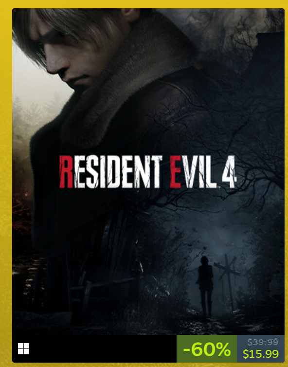 so basically, right now you can own every single main numbered Resident Evil game, including the remakes, for less than the price of one full-priced game.

Seems like a great time to get into the series. Maybe I should do that.