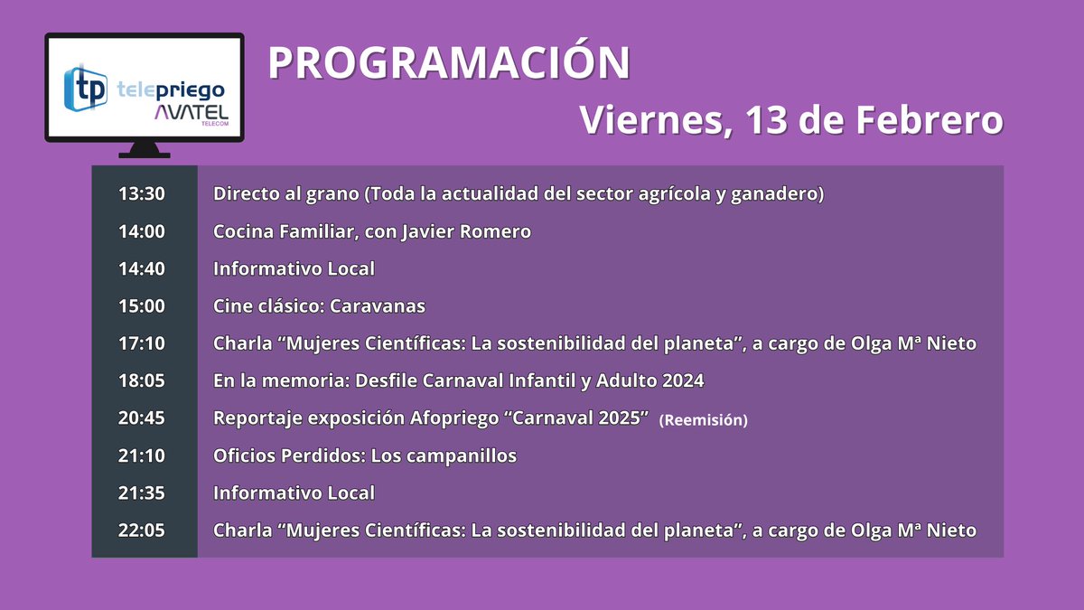 #teleprigo #AvatelTelecom #CLICtv #Febrero2026 #Invierno2026 #diadelluvia