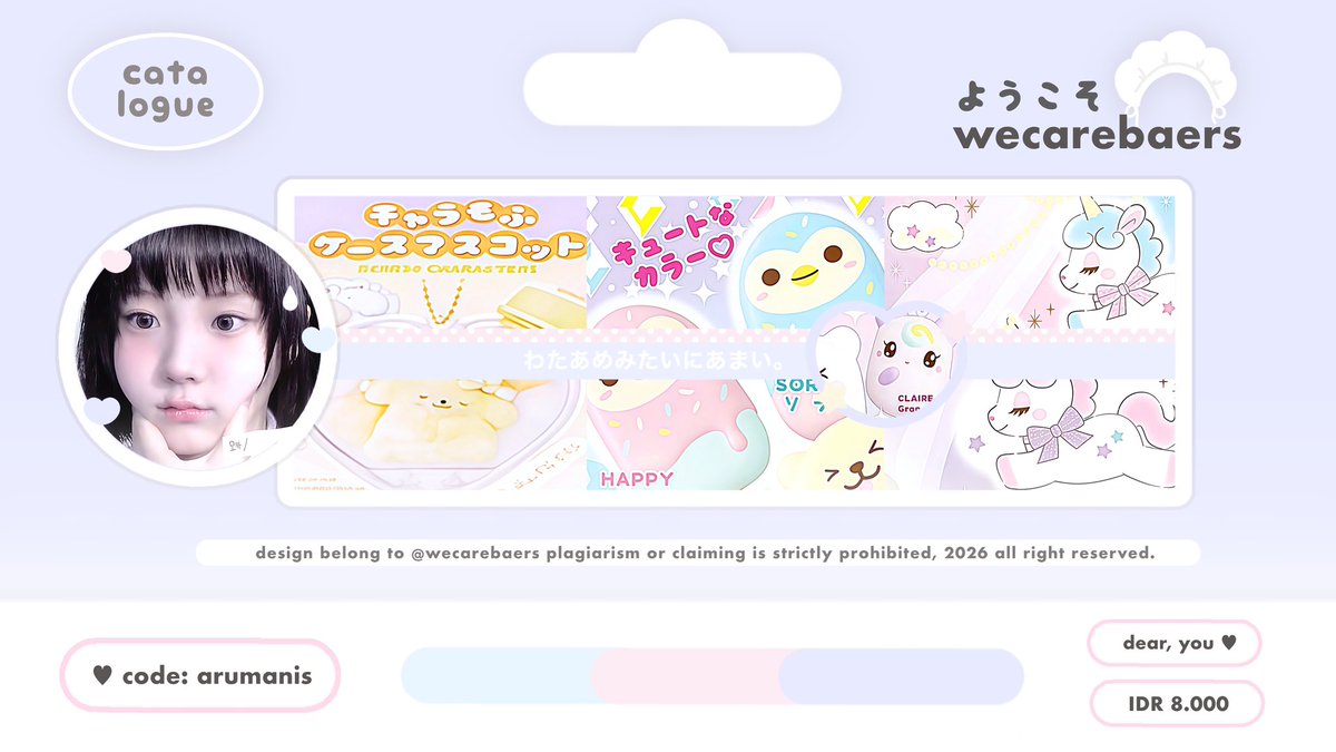 help repost ! timamaci >ᴗ<

👩🏻‍🍳 ⓘ heeelloo! aku bawa layout rs ready stock wonyoung wonhee leesol minju yang bisa kamu jemput sekarang melalui direct messages or telegram ♡ IDR — start 8.OOO koin. 

#zonauang