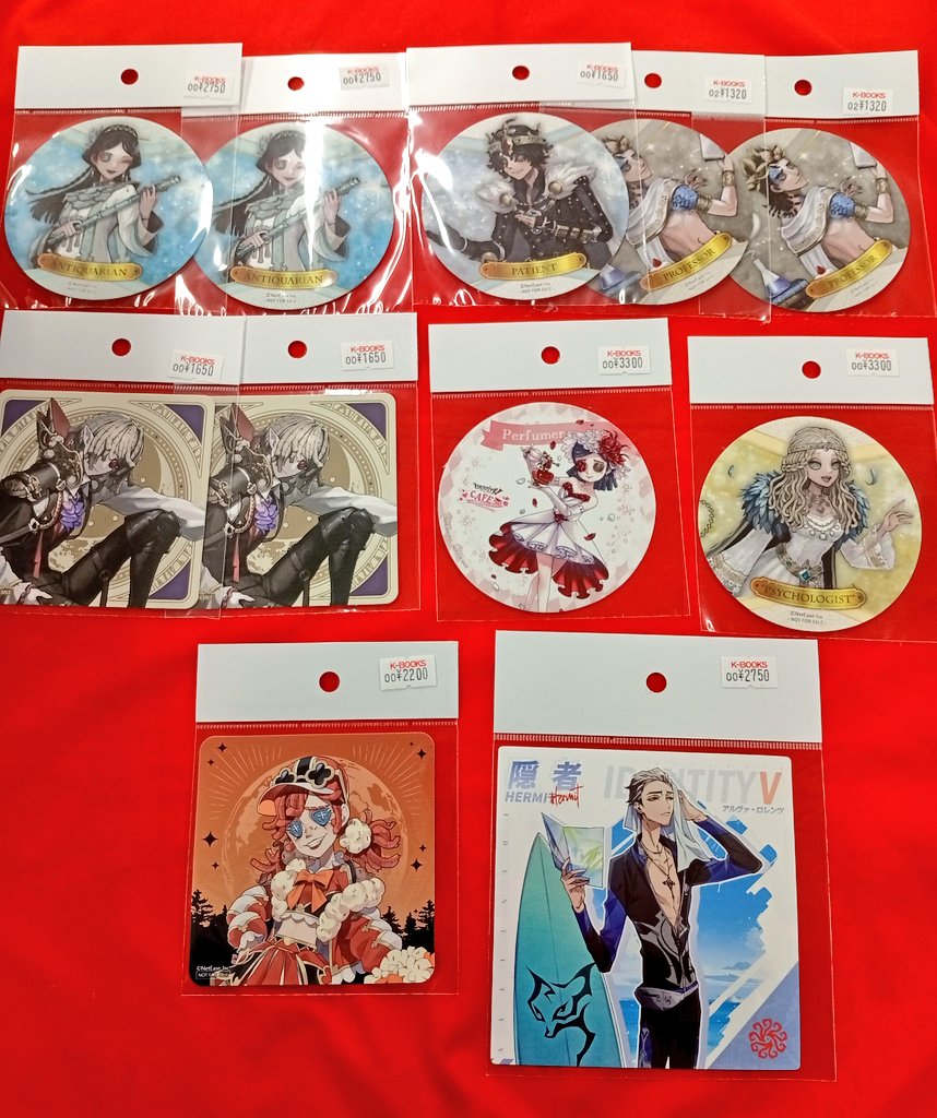 入荷情報】 第五人格 ファンタジーシリーズ コースタ ブロマイド