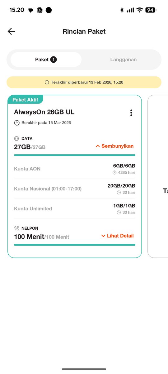 prty___'s tweet photo. wtf laa, berasa kena scam.. pas belum dibeli ga ada keterangan bagi2an kuotanya, setelah dibeli kok gini amat. @triindonesia https://t.co/IMUq9j6bTl