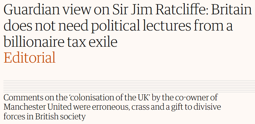 ollieparrot's tweet photo. The Guardian cannot get its tiny brain round the fact that the "divisive force" in today's British society is mass immigration.  Until we had dumped upon us 12 million unwanted immigrants over the space of two deecades, who have spawned another 12m, Britain was a homogenous, functional society.